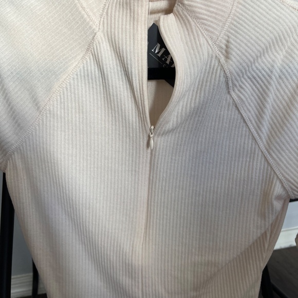 Ribbed cream quarter zip - Picture 4 of 4
